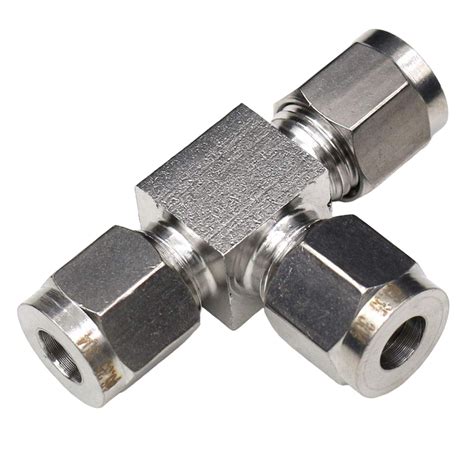 Conector Tee Mm Od X Npt X Mm Od Acero Inox Vz Controles