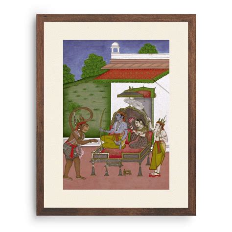 Rama and Sita Enthroned: Buy Classical Indian Miniature Paintings ...