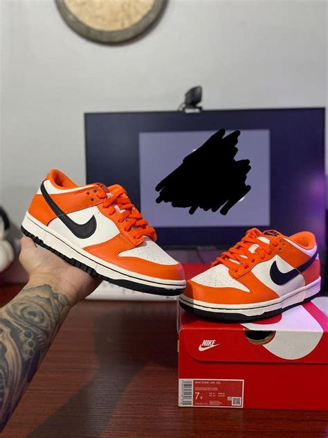 Dunk Low Safety Orange, Men's Fashion, Footwear, Sneakers on Carousell