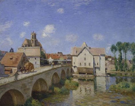 Brücke von Moret von Alfred Sisley Kunstdruck Bildergipfel de