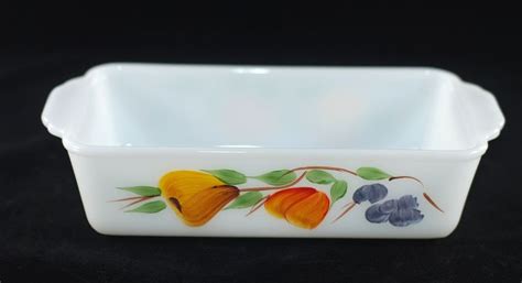Gay Fad Studios Fruits 1 Qt Casserole Dish On Fire King Blank Etsy