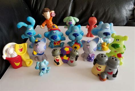 Lot Blues Clues Figures Pvc Cake Topper Steve Salt Pepper Shovel