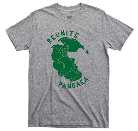 Reunite Pangaea T Shirt Pangea Supercontinent Graphic Tshirt Etsy