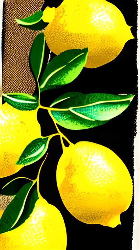 Vintage Lemon Tree Illustration · Creative Fabrica