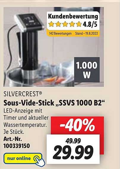 Sous Vide Stick Ssvs B Silvercrest Angebot Bei Lidl Prospekte De