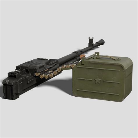 Heavy Machine Gun Nsv 3d Model 9 Max Free3d