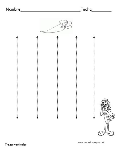 Grafomotricidad De Líneas Verticales Manualidades A Raudales