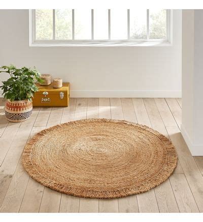 La Redoute Interieurs Tapis Jute Rond Frang Aftas Marron Taille