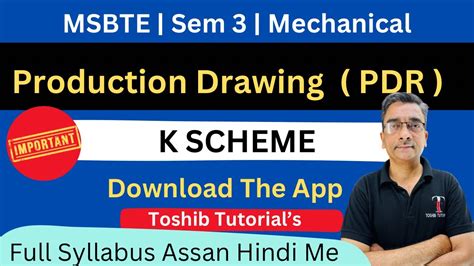 Msbte Production Drawing Pdr Sem Mechanical K Scheme