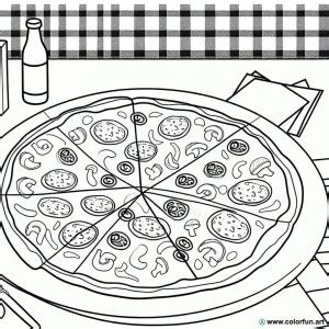 Coloriage De Pizza Imprimer T L Charger Ou Imprimer Gratuitement