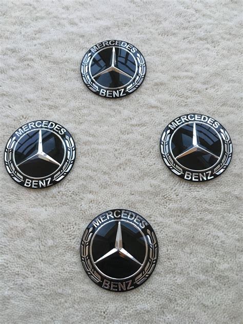 Mercedes Wheel Center Hub Caps Stickers 65 Mm 2.56 Inch Black - Etsy