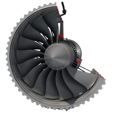jet turbofan engine cutaway  model  engine  dmodelsorg