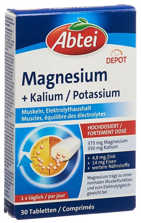 ABTEI Magnesium Kalium Depot Tabl Neu Blist 30 Stk Online Bestellen