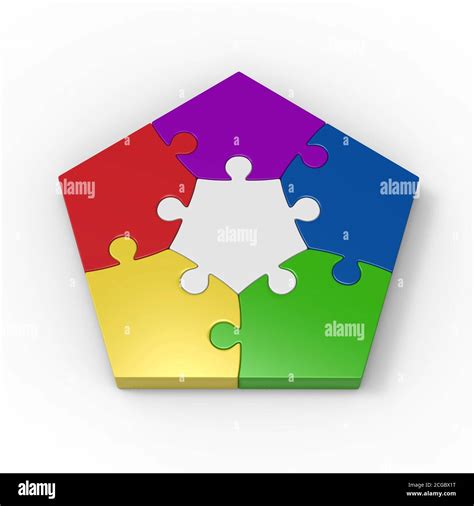 Jigsaw puzzle infographic template hi-res stock photography and images ...