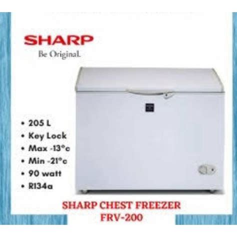 Jual Chesfrezer Sharp Frv Liter Garansi Resmi Shopee