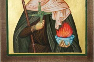 Saint Brigid Of Ireland Orthodox Icon BlessedMart