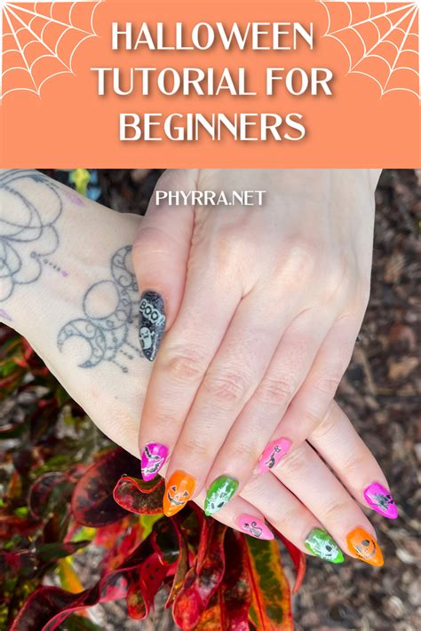 Halloween Nail Art Tutorial For Beginners How To Apply Gel Tips