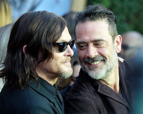 Photo Norman Reedus Jeffrey Dean Morgan à La Soirée Du 100ème