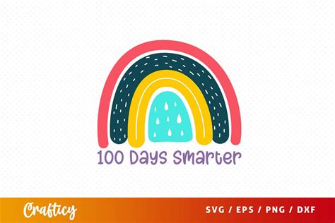 100 Days Smarter Svg Design So Fontsy