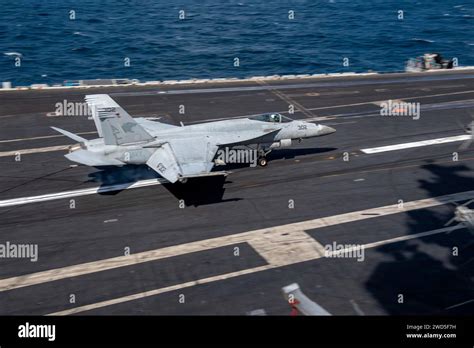 An F A 18E Super Hornet Fighter Jet Attached To The Wildcats Of