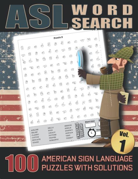 Asl Word Search American Sign Language Puzzles With Solutions Vol