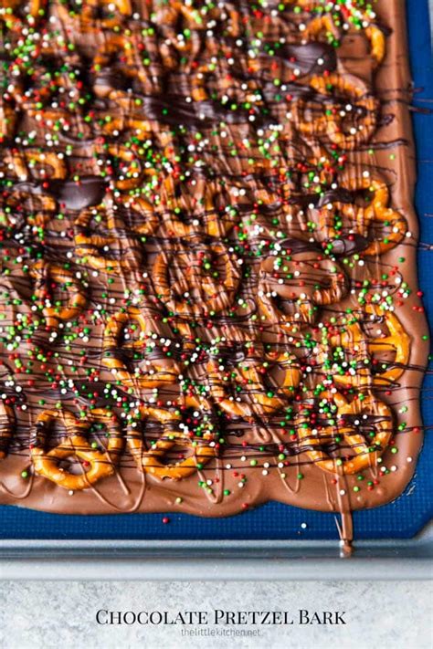 Chocolate Pretzel Bark - The Little Kitchen