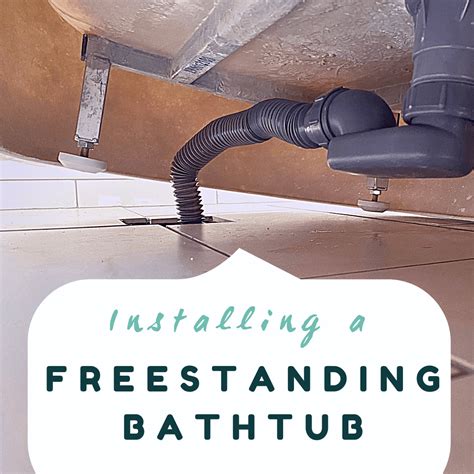 Installing a freestanding bathtub (and the faucet too) : Handy Mandy