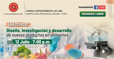 Webinar online Diseño investigación y desarrollo de nuevos productos