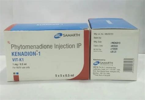 Phytomenadione Injection 10mg 1ml At Rs 5944vial Vitamin K1