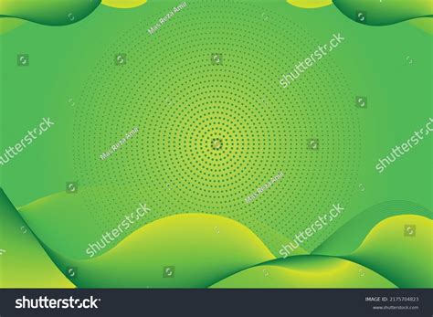 Abstract Green Yellow Wave Background Stock Vector Royalty Free