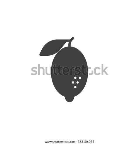 Lemon Citrus Fruit Icon Vector Filled Stock Vector Royalty Free 783106075 Shutterstock