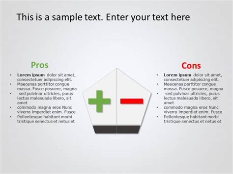 Pros And Cons 7 Powerpoint Template Slideuplift