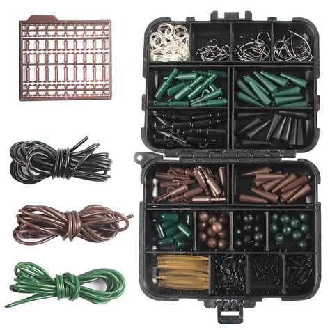 188pcs Carp Fishing Accessories Kit Including Buffer Beads Lead Safety