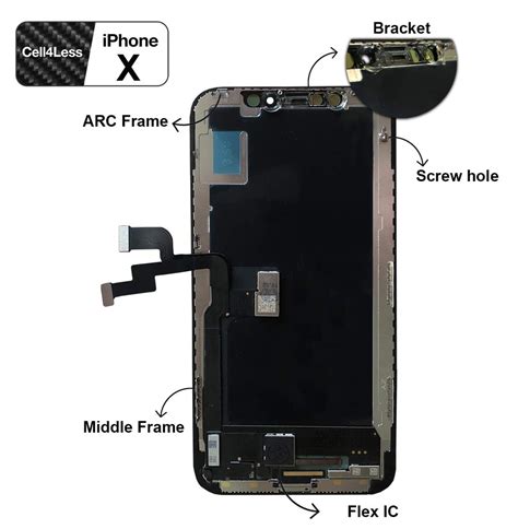 Apple Iphone X Lcd Replacement Tft Glass Display Screen Replacement Cell4less