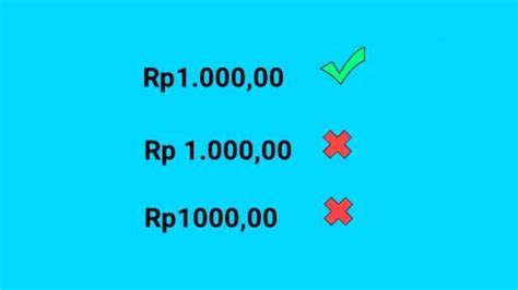 Cara Penulisan Uang Rupiah Yang Benar Cilacap Klik