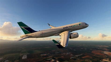 Westjet Old Livery Maple Leaf 4k For Microsoft Flight Simulator Msfs