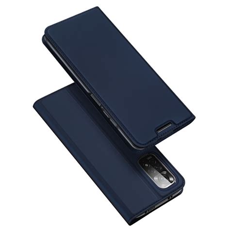 Dux Ducis Slim Bookcase Hoes Xiaomi Redmi Note 11 Blauw