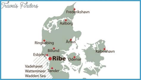 Ribe Denmark Map - TravelsFinders.Com