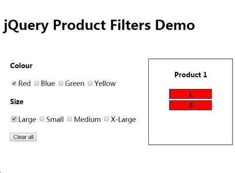 Create Basic Product Filters Using Jquery Jquery Plugin