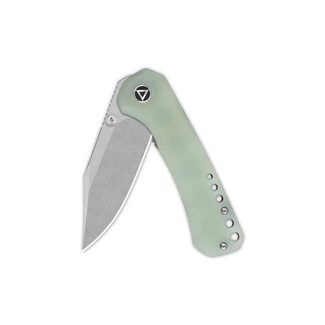 QSP Knife Kestrel Folder 14C28N Jade G10 76 95