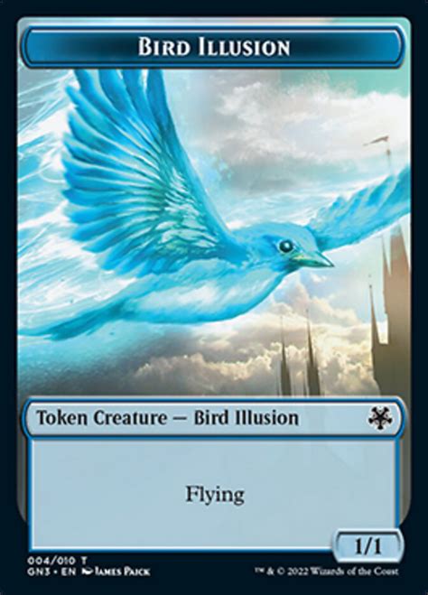 Bird Illusion Token Magic The Gathering Mtg Cards