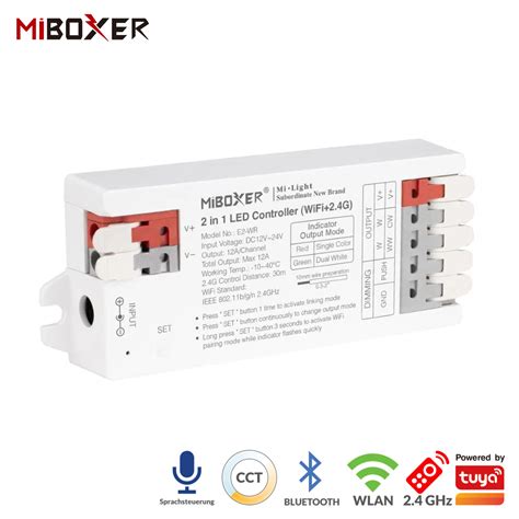 2 In 1 LED Controller Einfarbig CCT WLAN 2 4GHz Miboxer E2