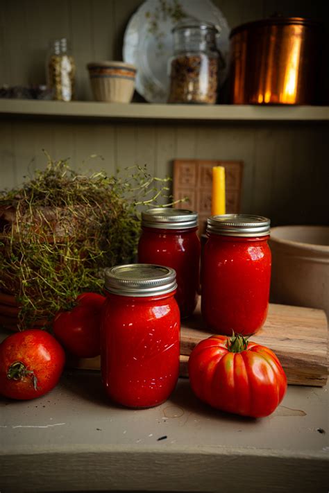 Tomato Sauce Canning Recipe And Guide Preserve Summers Bounty — Under A Tin Roof