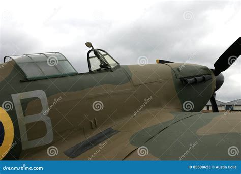 Hawker Hurricane Cockpit and Engine View. Editorial Stock Photo - Image of fighter, aircraft ...