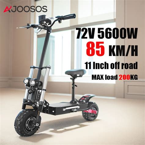 AJOOS 2024 72V 5600W Scooter Eléctrico de Motor Dual velocidad 85 KM H