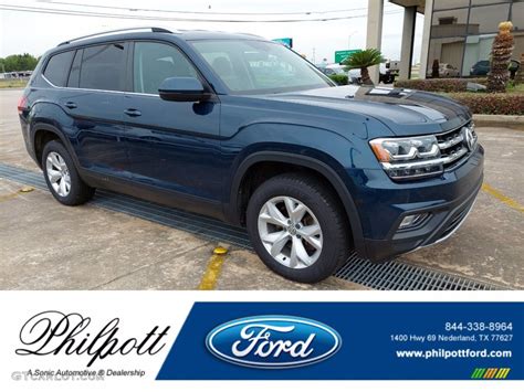 2018 Tourmaline Blue Metallic Volkswagen Atlas SE 142104296 Photo 6