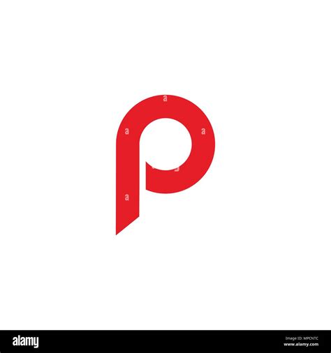 Letter P Logo Design Simple Logo Vector Icons Stock Vector Image