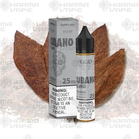 Vgod Cubano Silver Tobacco Salt Likit 30ml