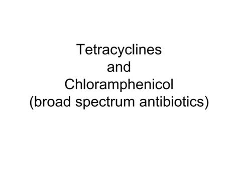 Tetracyclines Ppt