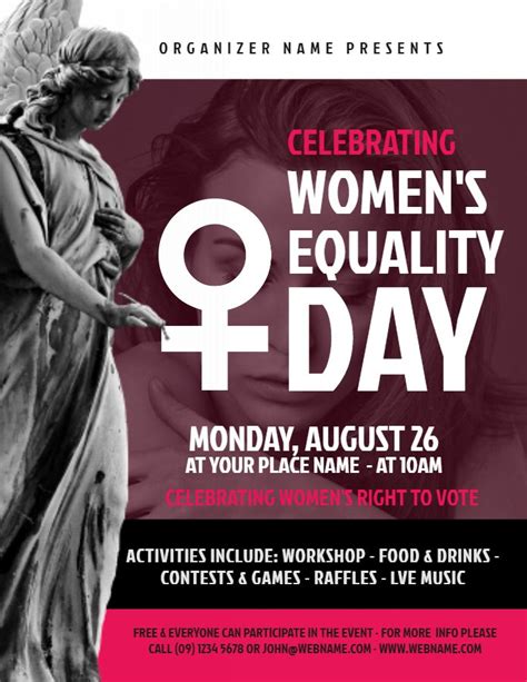 Custom Women S Equality Day Poster Template Womens Equality Women